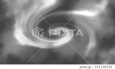 渦を巻く黒雲 141156538
