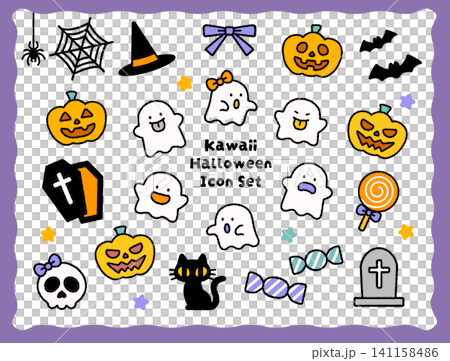 Cute Halloween Icon Collection | Autumn, English Conversation, Kids Cute Halloween Icon Collection | Autumn, English Conversation, Kids 141158486
