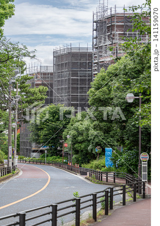 工業地帯 街並み 道路 都市風景 インフラ 建設 足場 日本 工業地帯 街並み 道路 都市風景 インフラ 建設 足場 日本 141159070