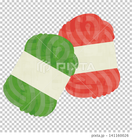 Watercolor-style two-color yarn balls Watercolor-style two-color yarn balls 141160026