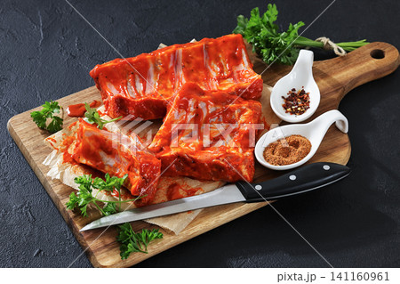 American Barbecue Marinated Pork Baby Back Ribs American Barbecue Marinated Pork Baby Back Ribs 141160961