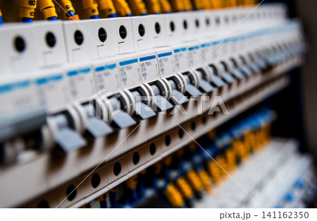 Voltage switchboard with circuit breakers. Voltage switchboard with circuit breakers. 141162350