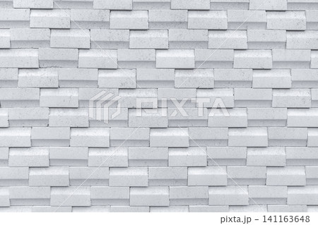 White brick wall with simple pattern. White wall texture abstract background. Modern design of brick wall background. Simple abstract wallpaper. Concrete surface texture. Exterior architecture design. White brick wall with simple pattern. White wall texture abstract background. Modern design of brick wall background. Simple abstract wallpaper. Concrete surface texture. Exterior architecture design. 141163648