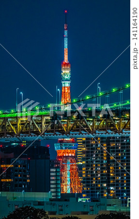 東京タワーの夜景 東京タワーの夜景 141164190
