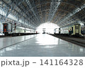 modern train station with modern train station 141164328