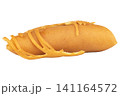 Thai Pancake Rolls isolated on white background 141164572