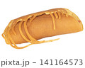 Thai Pancake Rolls isolated on white background 141164573