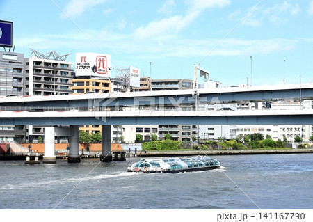 東京都市風景 隅田川 浜町周辺 東京都市風景 隅田川 浜町周辺 141167790