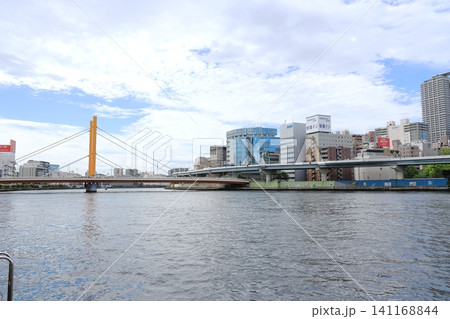東京都市風景 隅田川 浜町周辺 東京都市風景 隅田川 浜町周辺 141168844