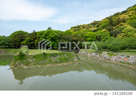 山口県/ 「明治日本の産業革命遺産 製鉄・製鋼、造船、石炭産業」青空と新緑の萩城(萩城跡・萩城址) 山口県/ 「明治日本の産業革命遺産 製鉄・製鋼、造船、石炭産業」青空と新緑の萩城(萩城跡・萩城址) 141169100