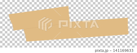 Illustration of two layers of roughly cut brown craft tape/duct tape - Simple decorative part material Illustration of two layers of roughly cut brown craft tape/duct tape - Simple decorative part material 141169633