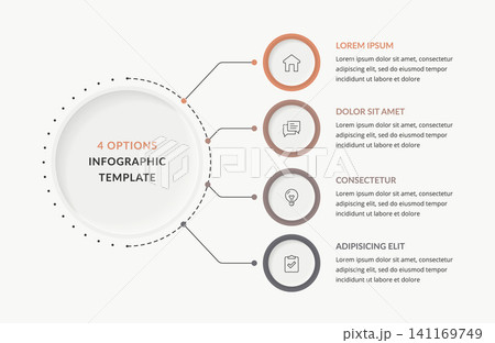 Name: Business Infographic Template With Four Options 141169749