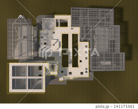 3D illustration of industrial project 3D illustration of industrial project 141171081