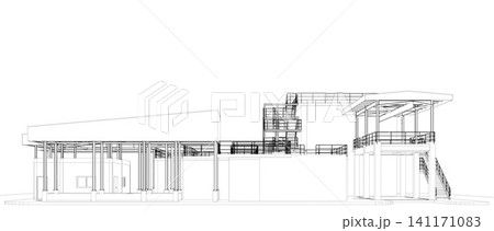 3D illustration of industrial project 141171083