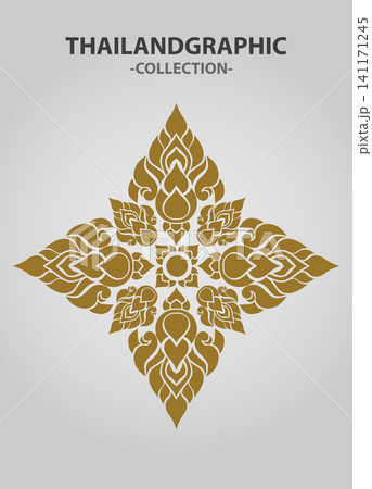 Vector element ethnic decorative ornament ethnic thai illustration Vector element ethnic decorative ornament ethnic thai illustration 141171245