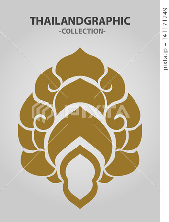 Vector element ethnic decorative ornament ethnic thai illustration Vector element ethnic decorative ornament ethnic thai illustration 141171249
