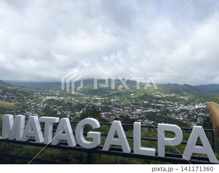 View of Matagalpa mountains and city from a scenic overlook in Nicaragua View of Matagalpa mountains and city from a scenic overlook in Nicaragua 141171360