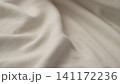 ivory color cotton fabric for clothing closeup 141172236