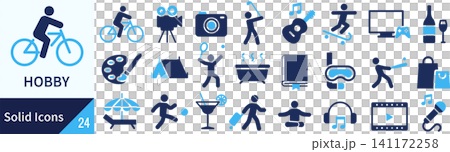 Vector multimedia silhouette icon set Vector multimedia silhouette icon set 141172258