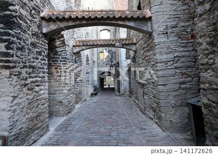 バルト三国エストニアの世界遺産タリン旧市街にある聖カタリーナ通り7 バルト三国エストニアの世界遺産タリン旧市街にある聖カタリーナ通り7 141172626