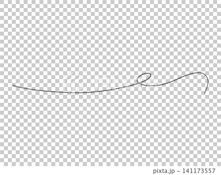 Hand-drawn thin loop curve lines, stylish decorative border vector illustration material Hand-drawn thin loop curve lines, stylish decorative border vector illustration material 141173557