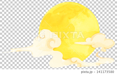 Full Moon Mid Autumn Festival hand drawn illustration, Chinese festival celebration. Full Moon Mid Autumn Festival hand drawn illustration, Chinese festival celebration. 141173580