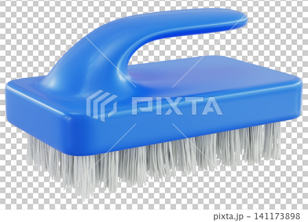 Blue Scrub Brush 3D Blue Scrub Brush 3D 141173898