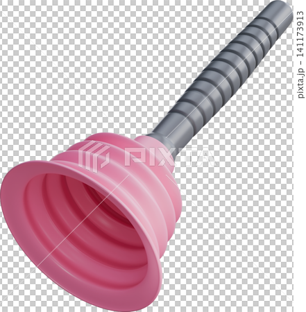 Pink Toilet Plunger 3D Render Pink Toilet Plunger 3D Render 141173913