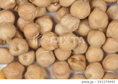 Macro Texture of Dried Raw Chickpeas 141174443