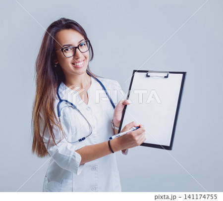 Doctor on white background. Doctor on white background. 141174755