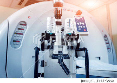 Medical equipment. In the room of computed tomography 141175958