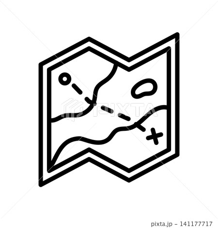 map icon vector design template in white background map icon vector design template in white background 141177717