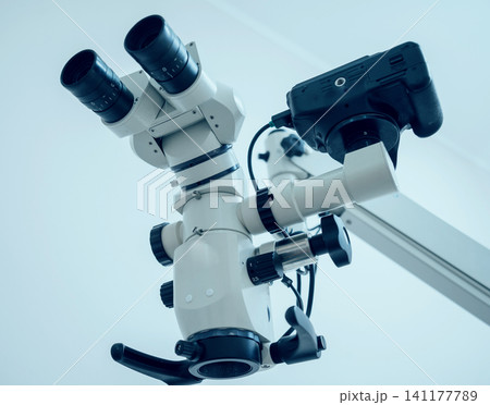 Microscope in the dental office Microscope in the dental office 141177789