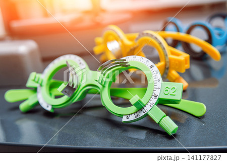 Trial frame. Test glasses. Optometry. 141177827