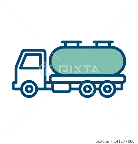 oil truck icon vector design template in white background oil truck icon vector design template in white background 141177866
