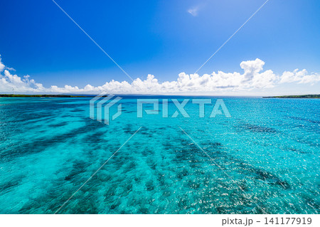 宮古島 池間大橋から望む絶景 宮古島 池間大橋から望む絶景 141177919
