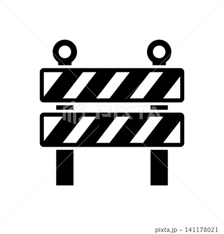 road barrier icon vector design template in white background road barrier icon vector design template in white background 141178021