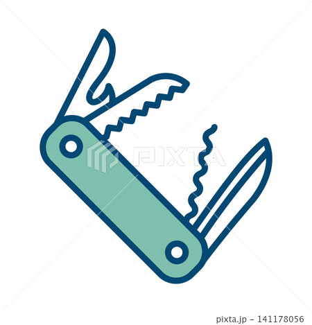 folding knife icon vector design template in white background folding knife icon vector design template in white background 141178056