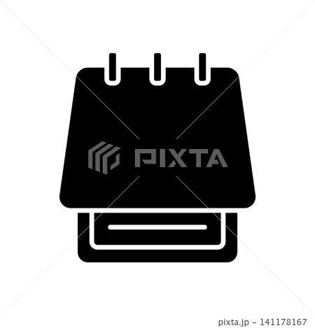 notepad icon vector design template in white background 141178167