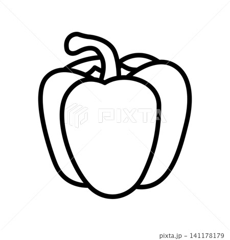 paprika icon vector design template in white background paprika icon vector design template in white background 141178179