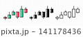 Candlestick, chart, forex, trading and finance, graphic design. Market, investment, analysis and crypto, vector design and illustration 141178436
