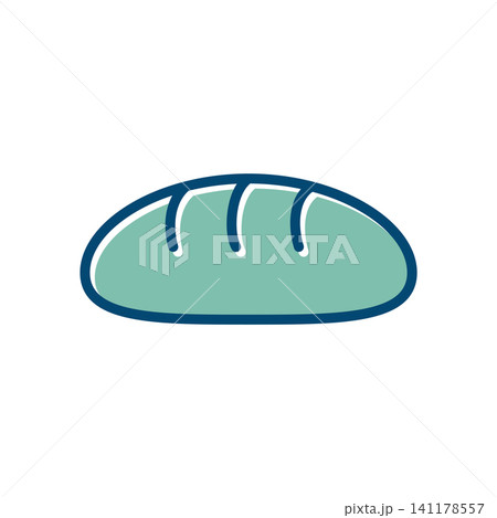 bread icon vector design template in white background bread icon vector design template in white background 141178557
