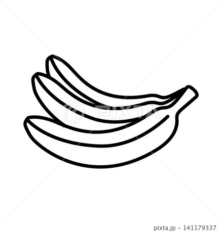 banana icon vector design template in white background 141179337
