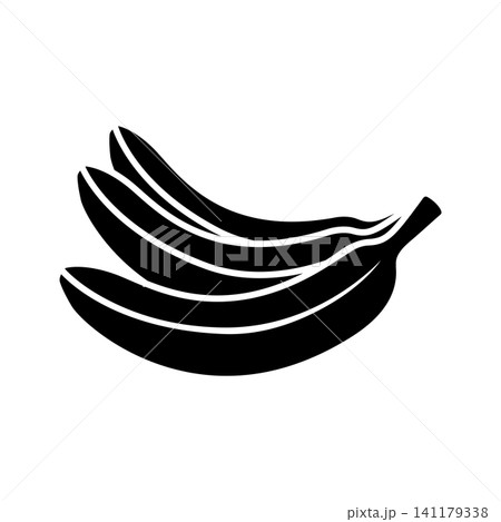 banana icon vector design template in white background banana icon vector design template in white background 141179338
