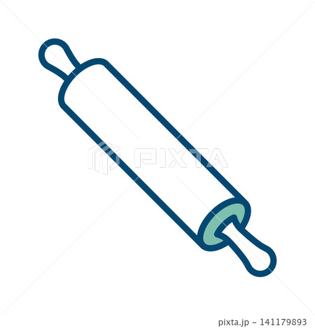 rolling pin icon vector design template in white background rolling pin icon vector design template in white background 141179893