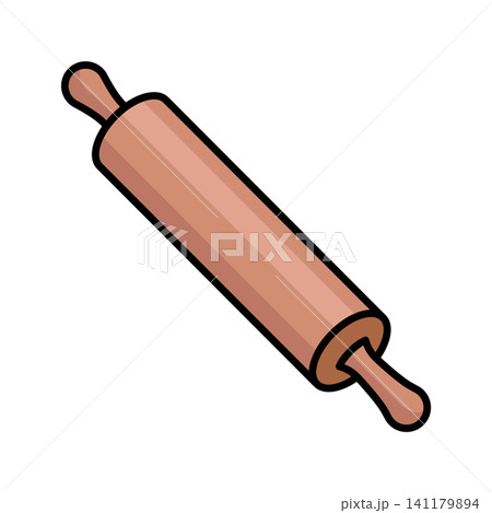 rolling pin icon vector design template in white background rolling pin icon vector design template in white background 141179894