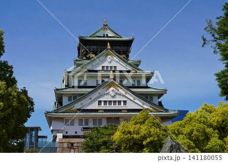 大阪城の風薫る初夏の情景 本丸から 大阪城の風薫る初夏の情景 本丸から 141180055