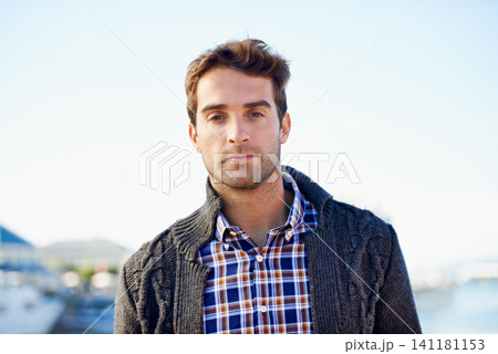 Morning, serious and portrait of businessman in city for travel, journey or commute in Canada. Entrepreneur, corporate employee and person with confidence for career, startup or professional job Morning, serious and portrait of businessman in city for travel, journey or commute in Canada. Entrepreneur, corporate employee and person with confidence for career, startup or professional job 141181153
