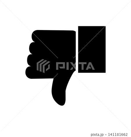 thumb up - thumb down icon vector design template in white background thumb up - thumb down icon vector design template in white background 141181662