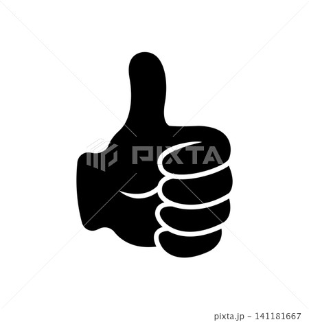 thumb up - thumb down icon vector design template in white background thumb up - thumb down icon vector design template in white background 141181667